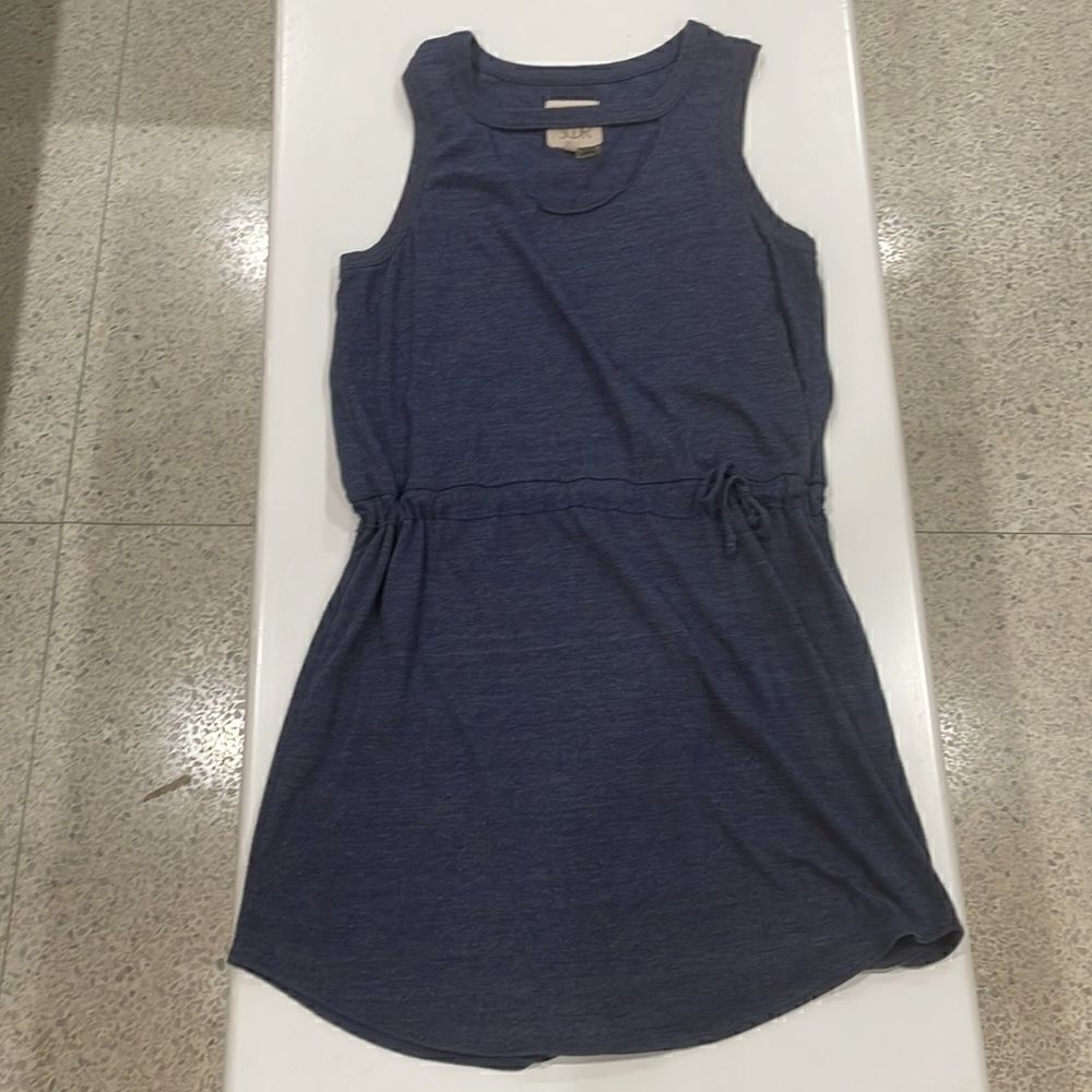 CHASER blue Roxy cutout neck drawstring waist sleeveless dress M